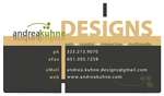 andrea kuhne designs: virtual business card